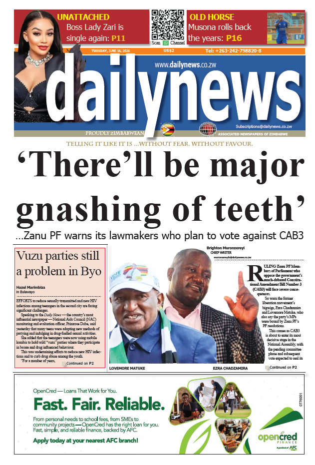 Tuesday 16 June  2026